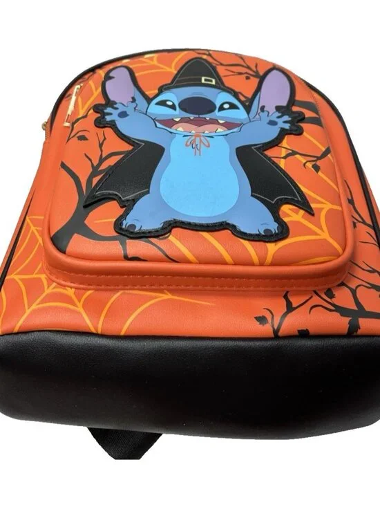 Disney Lilo & Stitch Halloween Mini Backpack Cute Spooky Trick or Treat Bag NEW - Picture 5 of 10